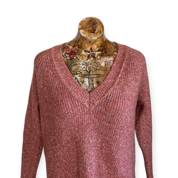 Forever 21 sweater wool blend nwt new Small cozy v neck - Picture 2 of 10